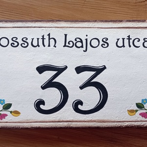 Cserép házszámtábla, Művészet, Festmény, Akril, Festészet, MESKA