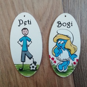 Kulcstartó, Művészet, Festmény, Akril, Festészet, Festett tárgyak, MESKA