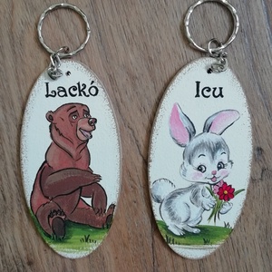 Kulcstartó, Művészet, Festmény, Akril, Festészet, Festett tárgyak, MESKA