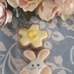 Húsvéti csomag- nyuszi/ madár+ virág mézeskalács dísz  - élelmiszer - édesség - mézeskalács - Meska.hu