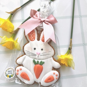 Húsvéti nyuszi répával, Élelmiszer, Édesség, Mézeskalács, Festett tárgyak, Mézeskalácssütés, MESKA