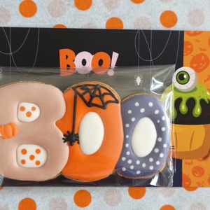 Halloween -i mézesek- Boo mézeskalács , Élelmiszer, Édesség, Mézeskalács, Mézeskalácssütés, MESKA