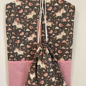 Vállfás ovis zsák szett- Unikornis - Meska.hu