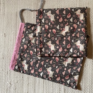 Unikornisos ovis zsák szett - 3 részes  - játék & sport - ovis felszerelés - ovis szett - Meska.hu