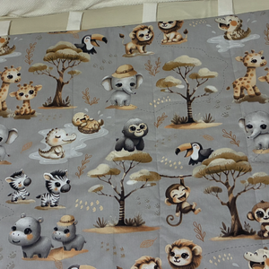 Cuki afrikai állatos falvédő - otthon & életmód - babaszoba, gyerekszoba - falvédő gyerekszobába - Meska.hu