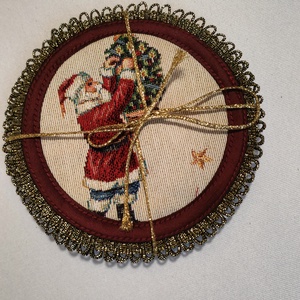 Karácsonyi poháralátét - Meska.hu