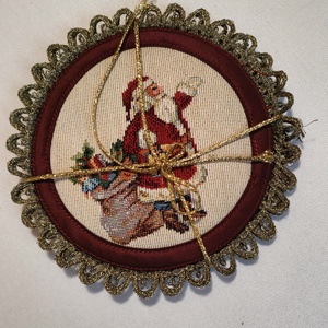 Karácsonyi poháralátét - Meska.hu