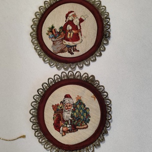 Karácsonyi poháralátét - karácsony - karácsonyi lakásdekoráció - ünnepi asztaldekoráció - Meska.hu