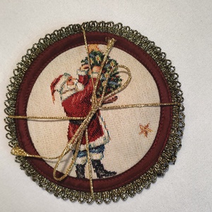 Karácsonyi poháralátét - Meska.hu