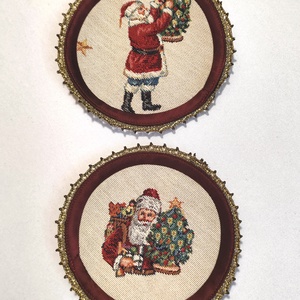 Karácsonyi poháralátét - karácsony - karácsonyi lakásdekoráció - ünnepi asztaldekoráció - Meska.hu