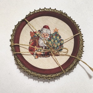 Karácsonyi poháralátét - Meska.hu