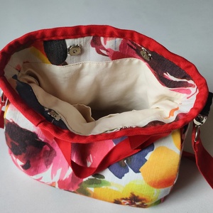 Virág mintás kézitáska - táska & tok - kézitáska & válltáska - kézitáska - Meska.hu