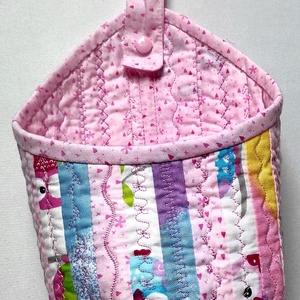 Akasztható, kis tároló szütyő - otthon & életmód - tárolás & rendszerezés - tárolókosár - Meska.hu