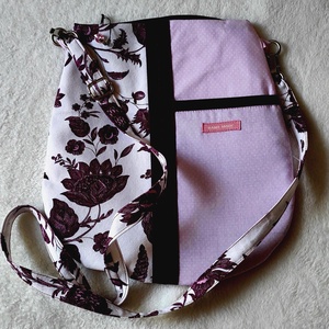 Lila rózsák - válltáska, Táska & Tok, Kézitáska & válltáska, Kézitáska, , MESKA