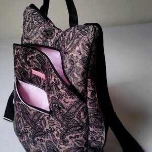 Fekete tónusú, török mintás hátizsák - táska & tok - hátizsák - hátizsák - Meska.hu