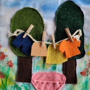 Csendeskönyv panel 6., Baba - mama, Baba játékok, Textilkönyv & Babakönyv, Varrás, MESKA