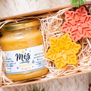 Karácsonyi ajándékcsomag - Hópihe box - karácsony - karácsonyi ajándékozás - karácsonyi ajándékcsomagolás - Meska.hu