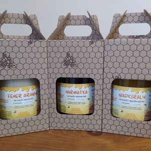 1 kg repceméz / 1 kg akácméz / 1 kg napraforgóméz / 1 kg édesköményméz / 1 kg mézharmat méhsejtmintás díszcsomagolásban, Élelmiszer, Méz & Propolisz, Élelmiszer előállítás, MESKA
