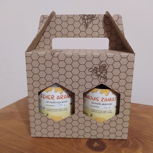2 x 500 g méz méhsejtmintás díszcsomagolásban, Élelmiszer, Méz & Propolisz, Élelmiszer előállítás, MESKA