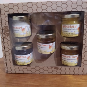 5 x 50 méz méhsejtmintás díszcsomagolásban - Meska.hu