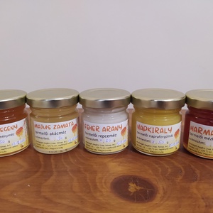 5 x 50 méz méhsejtmintás díszcsomagolásban - élelmiszer - méz & propolisz - Meska.hu