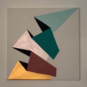 Geometria - akril festmény  - művészet - festmény - akril - Meska.hu