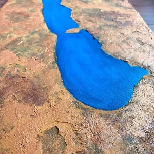 Balaton c. struktúr festmény - művészet - festmény - akril - Meska.hu