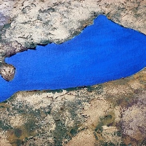 Balaton c. struktúr festmény - művészet - festmény - akril - Meska.hu