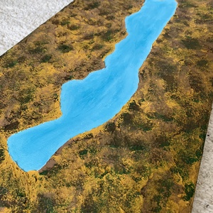 Balaton festmény - művészet - festmény - akril - Meska.hu