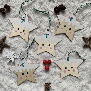 Csillag karácsonyfadísz - karácsony - karácsonyi lakásdekoráció - karácsonyfadíszek - Meska.hu