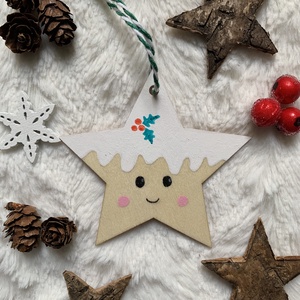 Csillag karácsonyfadísz - karácsony - karácsonyi lakásdekoráció - karácsonyfadíszek - Meska.hu