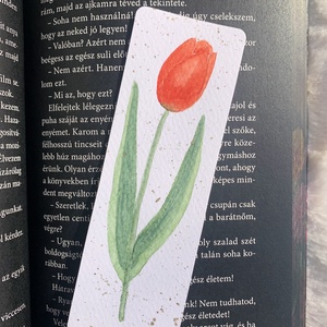 Tulipán - akvarell könyvjelzők - könyv & zene - könyvjelző - Meska.hu