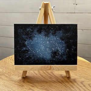 Badacsony, Csillagok alatt akril festmények - művészet - festmény - akril - Meska.hu