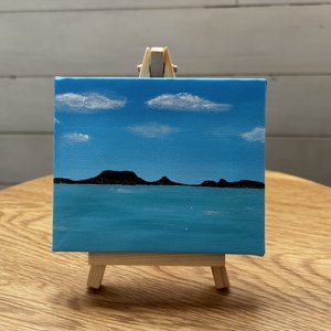 Badacsony, Csillagok alatt mini akril festmények, Művészet, Festmény, Akril, Festészet, MESKA