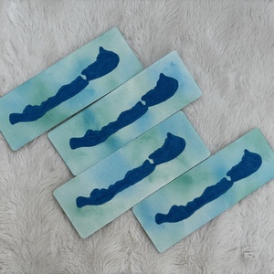 Balaton akvarell könyvjelzők - könyv & zene - könyvjelző - Meska.hu