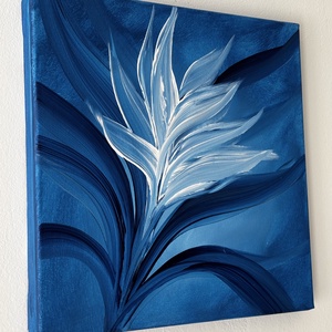 Modern botanikai stílusú festmény - művészet - festmény - akril - Meska.hu