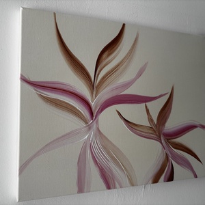Modern, botanikai stílusú festmény - művészet - festmény - akril - Meska.hu