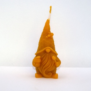 Leopold manó méhviasz gyertya, Karácsony, Karácsonyi lakásdekoráció, Karácsonyi manók, figurák, Gyertya-, mécseskészítés, MESKA