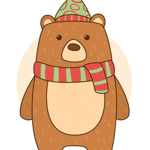 Medve sállal és sapkában sütikiszúró és pecsét - otthon & életmód - konyhafelszerelés, tálalás - sütés, főzés - sütikiszúró - Meska.hu