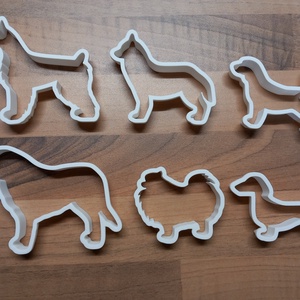 Kutya sütikiszúrók - Tacskó, Beagle, Törpespicc, Óriás schnauzer, Bernáthegyi és Szibériai husky - otthon & életmód - konyhafelszerelés, tálalás - sütés, főzés - sütikiszúró - Meska.hu
