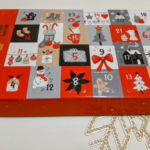 Mézeskalács adventi naptár - karácsony - karácsonyi lakásdekoráció - ünnepi asztaldekoráció - Meska.hu