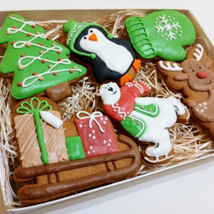 Mézeskalács Box - Téli Édes Kaland - karácsony - mikulás - mikulás beltéri dekoráció - Meska.hu