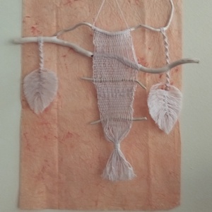 Makramé szövés kombó kézműves termék - otthon & életmód - dekoráció - fali és függő dekoráció - falra akasztható dekor - Meska.hu