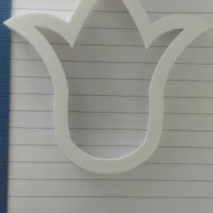 Tulipán sütemény kiszúró szaggató forma 10 cm - otthon & életmód - konyhafelszerelés, tálalás - sütés, főzés - sütikiszúró - Meska.hu