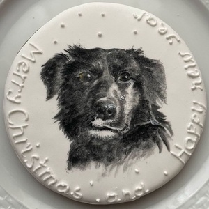 Kézzel festett kiskedvenc portré mézeskalácson - otthon & életmód - dekoráció - dísztárgy - Meska.hu