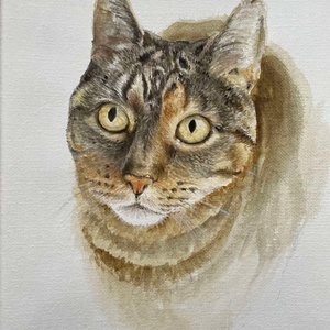 Egyedi festmény, kézzel festett állat portré - Meska.hu