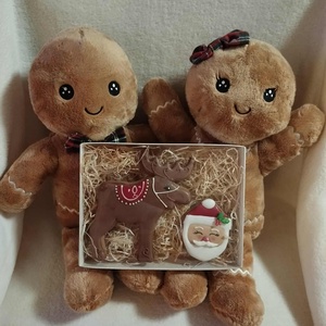 Díszdobozos Mikulás mézeskalács - karácsony - karácsonyi ajándékozás - karácsonyi képeslap, üdvözlőlap, ajándékkísérő - Meska.hu