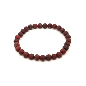 Jáspis breccsa matt ásvány karkötő golyós 6mm, Ékszer, Karkötő, Ásványkarkötő, , MESKA