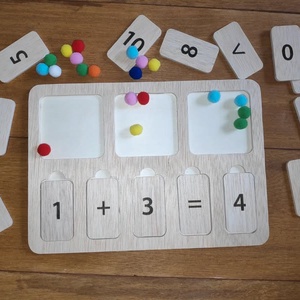 Montessori matematikai számoló- és műveleti tábla 1�20-ig - játék & sport - készségfejlesztő és logikai játék - oktató játékok - Meska.hu