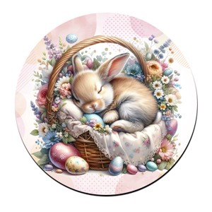 Tündéri alvó húsvéti nyuszika mintás bögre alátét, , , MESKA